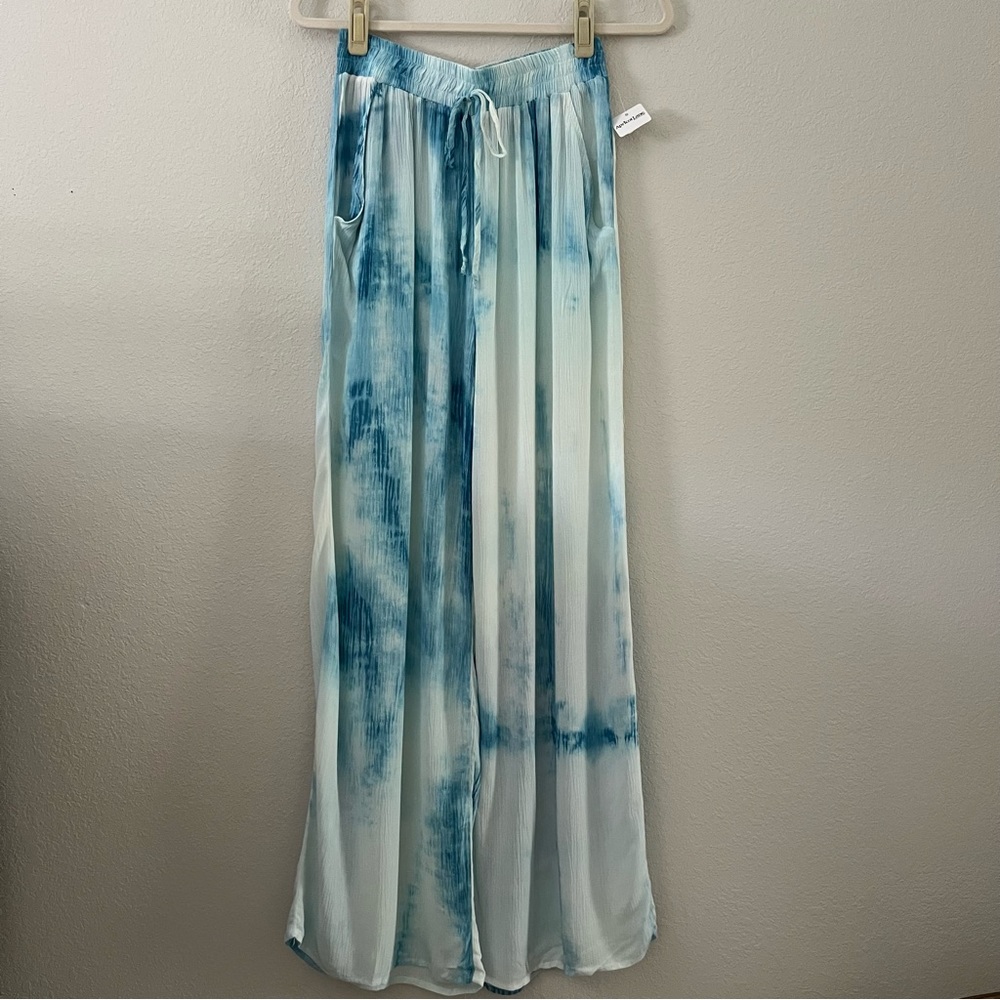 Blue B blue tie dye pants (S)
